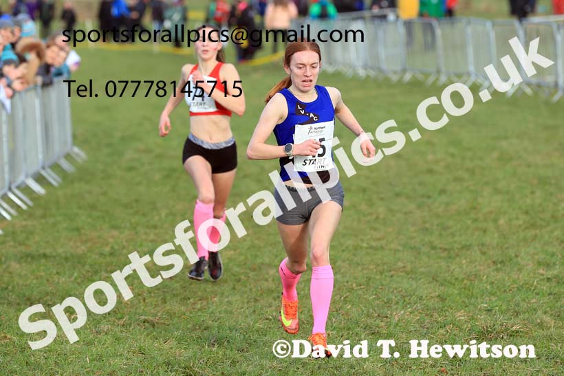 Womens Under-17s 2024 Northern Cross Country Champs., Sedgefield. Photo: David T. Hewitson/Sports for All Pics